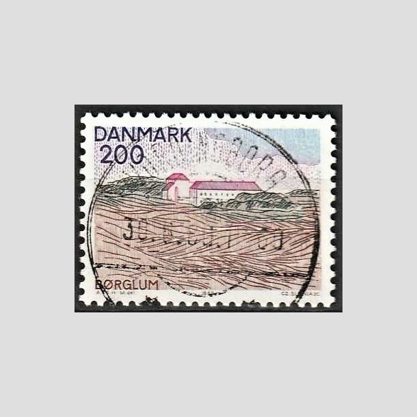 FRIMRKER DANMARK | 1980 - AFA 702 - Nord for Limfjorden - 200 re flerfarvet - Pragt Stemplet Vordingborg