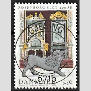 FRIM�RKER DANMARK | 2006 - AFA 1464 - Roseborg Slot 400 �r. - 5,50 Kr. Tronstol - Pragt Stemplet