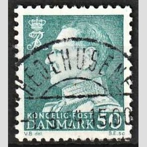 FRIMRKER DANMARK | 1961-62 - AFA 397 - Fr. IX 50 re blgrn - Pragt Stemplet Hedehusene
