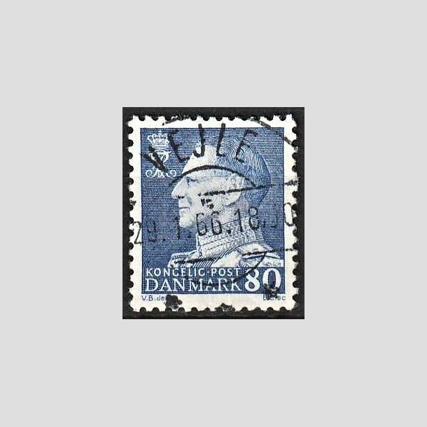 FRIMRKER DANMARK | 1965 - AFA 433 - Fr. IX 80 re bl - Pragt Stemplet