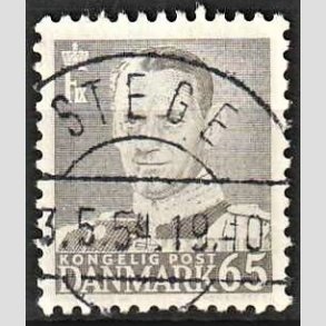 FRIMRKER DANMARK | 1952-53 - AFA 340 - Fr. IX 65 re gr - Lux Stemplet Stege