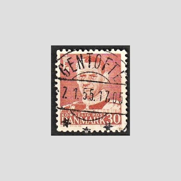 FRIMRKER DANMARK | 1952-53 - AFA 337 - Fr. IX 30 re rd - Lux Stemplet Gentofte