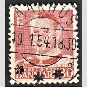 FRIMRKER DANMARK | 1952-53 - AFA 337 - Fr. IX 30 re rd - Lux Stemplet 
