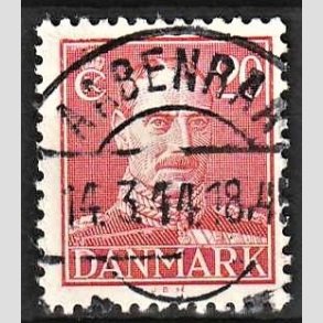 FRIMRKER DANMARK | 1942-44 - AFA 276 - Chr. X 20 re rd - Lux Stemplet