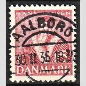 FRIM�RKER DANMARK | 1936 - AFA 232 - Reformationen 15 �re r�d - Lux Stemplet