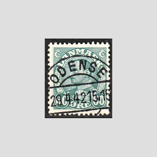 FRIMRKER DANMARK | 1934 - AFA 210 - Chr. X 60 re blgrn - Lux Stemplet