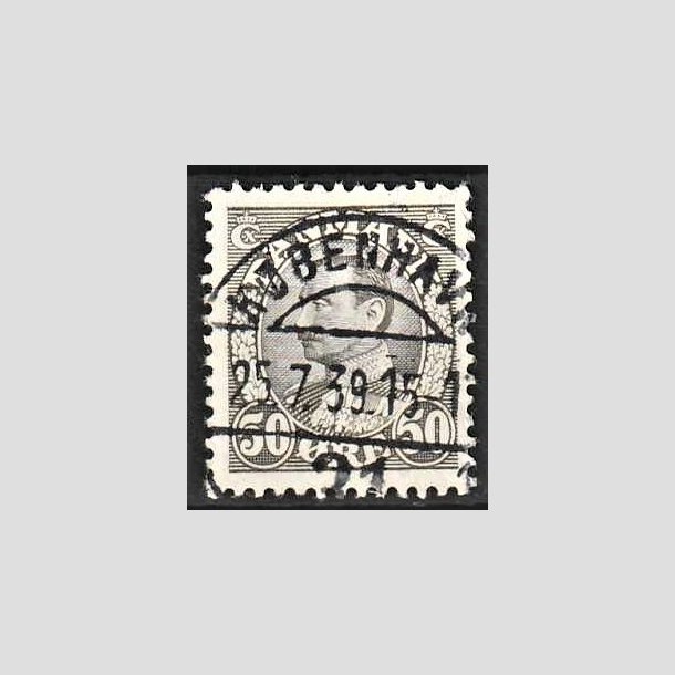 FRIMRKER DANMARK | 1934 - AFA 209 - Chr. X 50 re gr - Lux Stemplet 