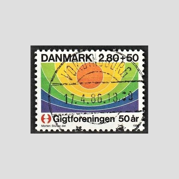 FRIMRKER DANMARK | 1986 - AFA 855 - Gigtforeningen 50 r - 2,80 Kr. + 50 re flerfarvet - Lux Stemplet Vordingborg