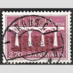 FRIM�RKER DANMARK | 1984 - AFA 803 - Europam�rker - 2,70 Kr. r�d - Pragt Stemplet �rhus C