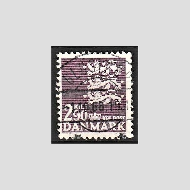 FRIMRKER DANMARK | 1968 - AFA 470 - Rigsvben 2,90 Kr. violet - Lux Stemplet Glostrup