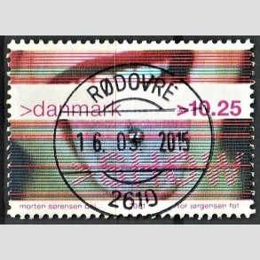 FRIM�RKER DANMARK | 2001 - AFA 1290 - Show - 10,25 Kr. piercing - Pragt Stemplet R�dovre