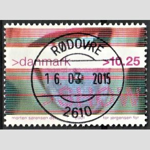 FRIM�RKER DANMARK | 2001 - AFA 1290 - Show - 10,25 Kr. piercing - Pragt Stemplet R�dovre