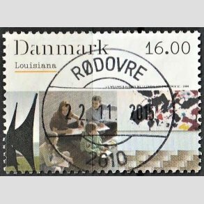 FRIM�RKER DANMARK | 2008 - AFA 1542 - Kunstmuseet Louisiana - 16,00 Kr. flerfarvet - Pragt Stemplet