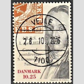 FRIMRKER DANMARK | 2001 - AFA 1279 - Frimrket 150 r - 10,25 Kr. flerfarvet - Lux Stemplet Vejle