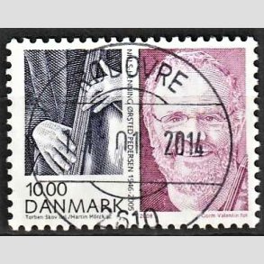 FRIM�RKER DANMARK | 2008 - AFA 1553 - Store danskere 2. - 10,00 Kr. Niels H. �. Pedersen - Pragt Stemplet