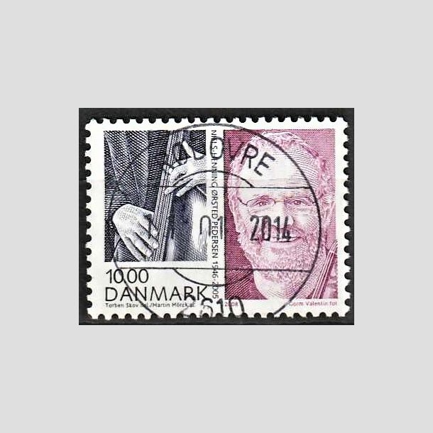 FRIMRKER DANMARK | 2008 - AFA 1553 - Store danskere 2. - 10,00 Kr. Niels H. . Pedersen - Pragt Stemplet