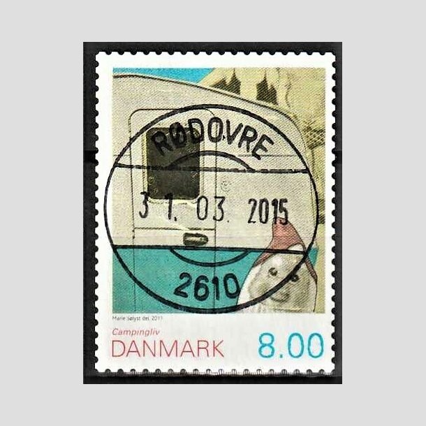 FRIMRKER DANMARK | 2011 - AFA 1653E - Campingliv - 8,00 Kr. flerfarvet - Lux Stemplet Rdovre