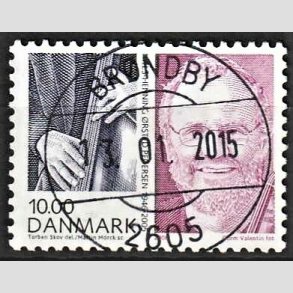 FRIM�RKER DANMARK | 2008 - AFA 1553 - Store danskere 2. - 10,00 Kr. Niels H. �. Pedersen - Pragt Stemplet
