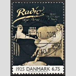 FRIMRKER DANMARK | 2000 - AFA 1253 - 1900-tallet. Serie 2. - 6,75 Kr. Kommunikation 1925 - Lux Stemplet