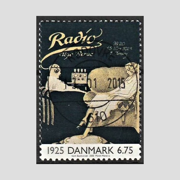 FRIMRKER DANMARK | 2000 - AFA 1253 - 1900-tallet. Serie 2. - 6,75 Kr. Kommunikation 1925 - Lux Stemplet
