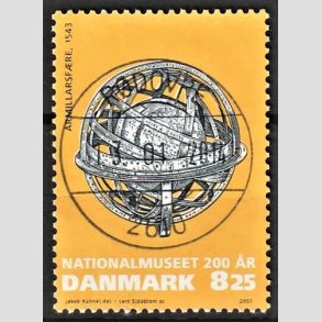 FRIMRKER DANMARK | 2007 - AFA 1503 - Nationalmuseet 200 r - 8,25 Kr. flerfarvet - Pragt Stemplet Rdovre