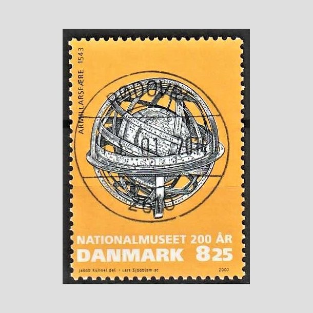 FRIMRKER DANMARK | 2007 - AFA 1503 - Nationalmuseet 200 r - 8,25 Kr. flerfarvet - Pragt Stemplet Rdovre