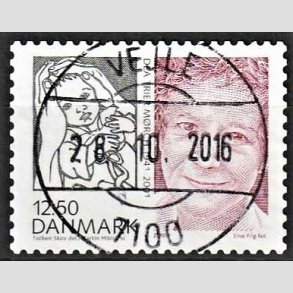 FRIMRKER DANMARK | 2010 - AFA 1635E - Store danskere 3. - 12,50 Kr. Dea Trier Mrch - Pragt Stemplet Vejle