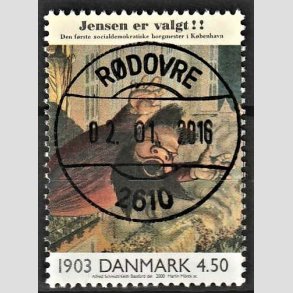 FRIMRKER DANMARK | 2000 - AFA 1236 - 1900-tallet serie 1 - 4,50 Kr. flerfarvet - Pragt Stemplet Rdovre