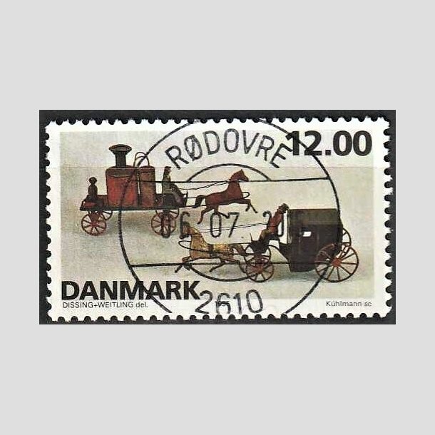 FRIMRKER DANMARK | 1995 - AFA 1106 - Dansk legetj - 12,00 Kr. flerfarvet - Pragt Stemplet Rdovre