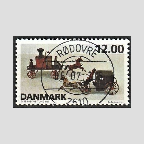 FRIMRKER DANMARK | 1995 - AFA 1106 - Dansk legetj - 12,00 Kr. flerfarvet - Pragt Stemplet Rdovre