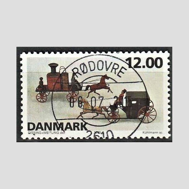 FRIMRKER DANMARK | 1995 - AFA 1106 - Dansk legetj - 12,00 Kr. flerfarvet - Pragt Stemplet Rdovre