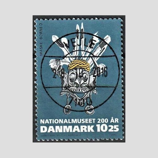 FRIMRKER DANMARK | 2007 - AFA 1504 - Nationalmuseet 200 r. - 10,25 Kr. flerfarvet - Pragt Stemplet Vejle