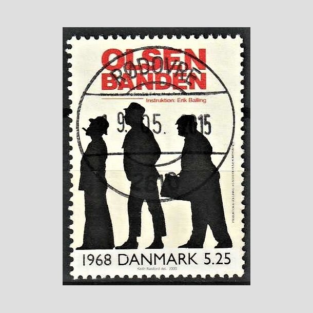 FRIMRKER DANMARK | 2000 - AFA 1268 - 1900-tallet serie 4 - 5,25 Kr. flerfarvet - Pragt Stemplet