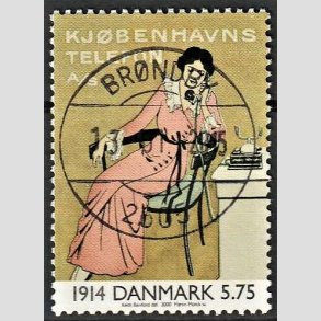 FRIMRKER DANMARK | 2000 - AFA 1238 - 1900-tallet serie 1 - 5,75 Kr. flerfarvet - Pragt Stemplet