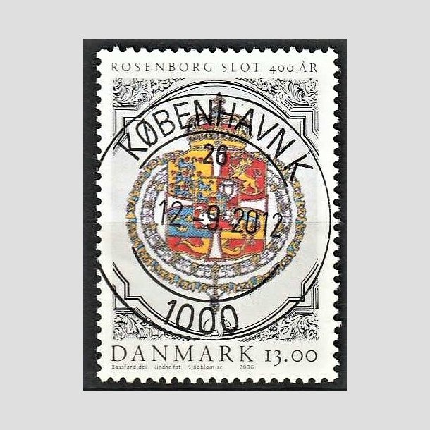 FRIMRKER DANMARK | 2006 - AFA 1465 - Rosenborg Slot 400 r. - 13,00 Kr. Rigsvbnet - Pragt Stemplet 