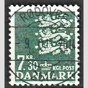 FRIMRKER DANMARK | 1989 - AFA 928 - Rigsvben - 7,30 Kr. grn - Lux Stemplet Rdovre