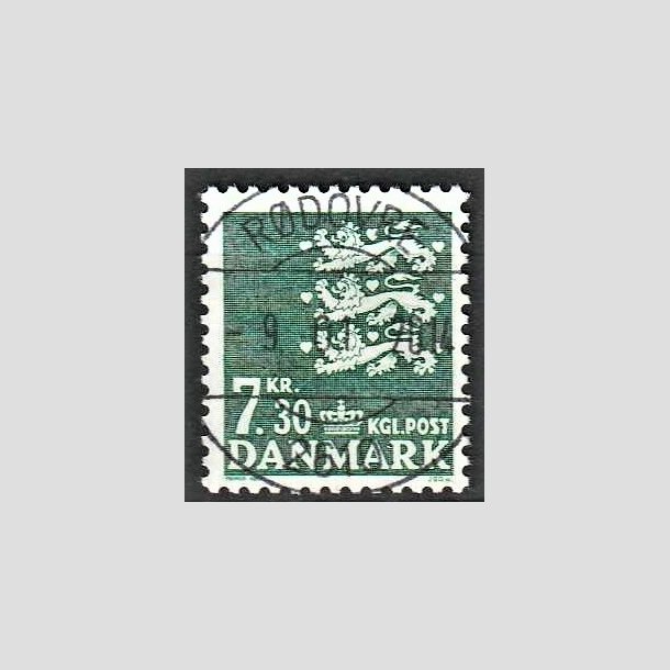 FRIMRKER DANMARK | 1989 - AFA 928 - Rigsvben - 7,30 Kr. grn - Lux Stemplet Rdovre