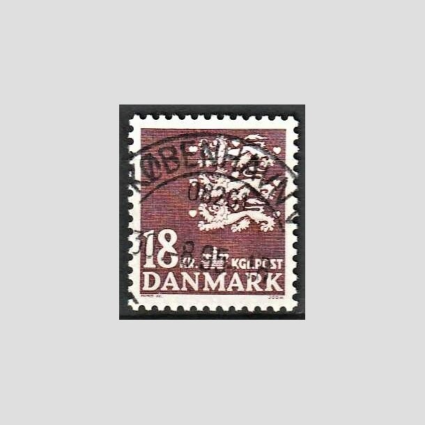 FRIMRKER DANMARK | 1985 - AFA 823 - Rigsvben 18 Kr. brun - Pragt Stemplet