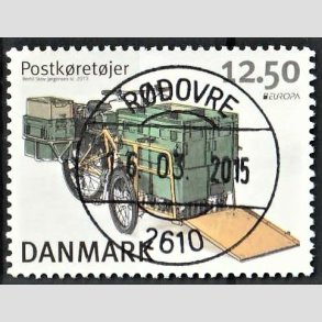 FRIM�RKER DANMARK | 2013 - AFA 1741 - Postk�ret�jer - 12,50 Kr. flerfarvet - Pragt Stemplet