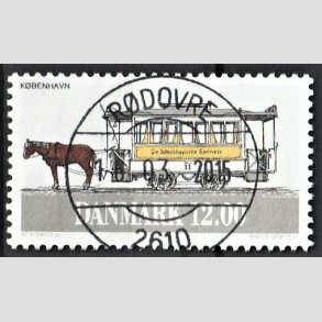 FRIMRKER DANMARK | 1994 - AFA 1073 - Sporvogne - 12,00 Kr. flerfarvet - Pragt Stemplet