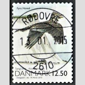 FRIMRKER DANMARK | 2010 - AFA 1602E - Danmarks natur - 12,50 Kr. flerfarvet - Lux Stemplet