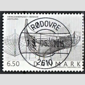 FRIM�RKER DANMARK | 2004 - AFA 1402 - Vikingeskibsmuseet - 6,50 Kr. Udstilling - Pragt Stemplet R�dovre
