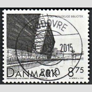 FRIM�RKER DANMARK | 1999 - AFA 1221 - Det Kongelige Bibliotek - 8,75 Kr. sort - Pragt Stemplet