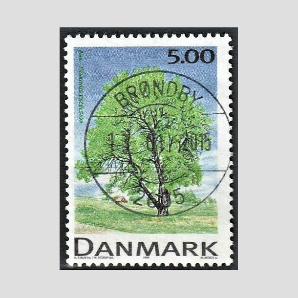 FRIMRKER DANMARK | 1999 - AFA 1197 - Danske lvtrer - 5,00 Kr. flerfarvet - Pragt Stemplet