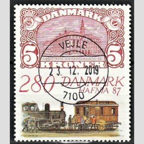 FRIMRKER DANMARK | 1987 - AFA 888 - Hafnia 87 - 2,80 Kr. flerfarvet - Lux Stemplet Vejle