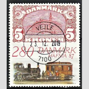 FRIMRKER DANMARK | 1987 - AFA 888 - Hafnia 87 - 2,80 Kr. flerfarvet - Lux Stemplet Vejle