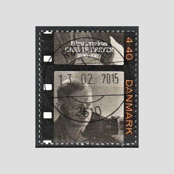 FRIMRKER DANMARK | 1989 - AFA 948 - Dansk film - 4,40 Kr. sort/orange/brunlig - Lux Stemplet 