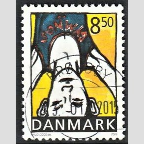 FRIM�RKER DANMARK | 2002 - AFA 1344 - Sport og ungdom - 8,50 Kr. Atletik - Pragt Stemplet