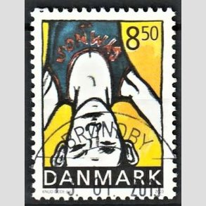 FRIM�RKER DANMARK | 2002 - AFA 1344 - Sport og ungdom - 8,50 Kr. Atletik - Pragt Stemplet