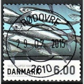 FRIM�RKER DANMARK | 2013 - AFA 1726 - Fisk - 6,00 Kr. sild - Pragt Stemplet